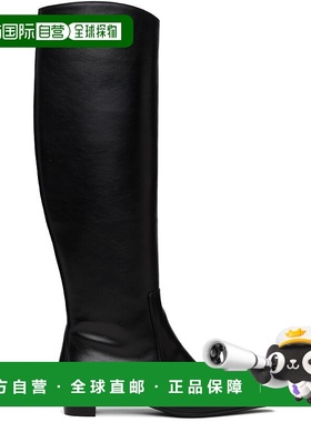 1h可退 香港直邮潮奢 BY FAR 女士 黑色 Pascal Nappa Leather 高