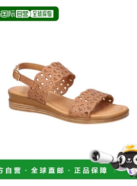 自营Bella Vita Zoe Sandals Womens Whiskey Leather Cut Out Ad