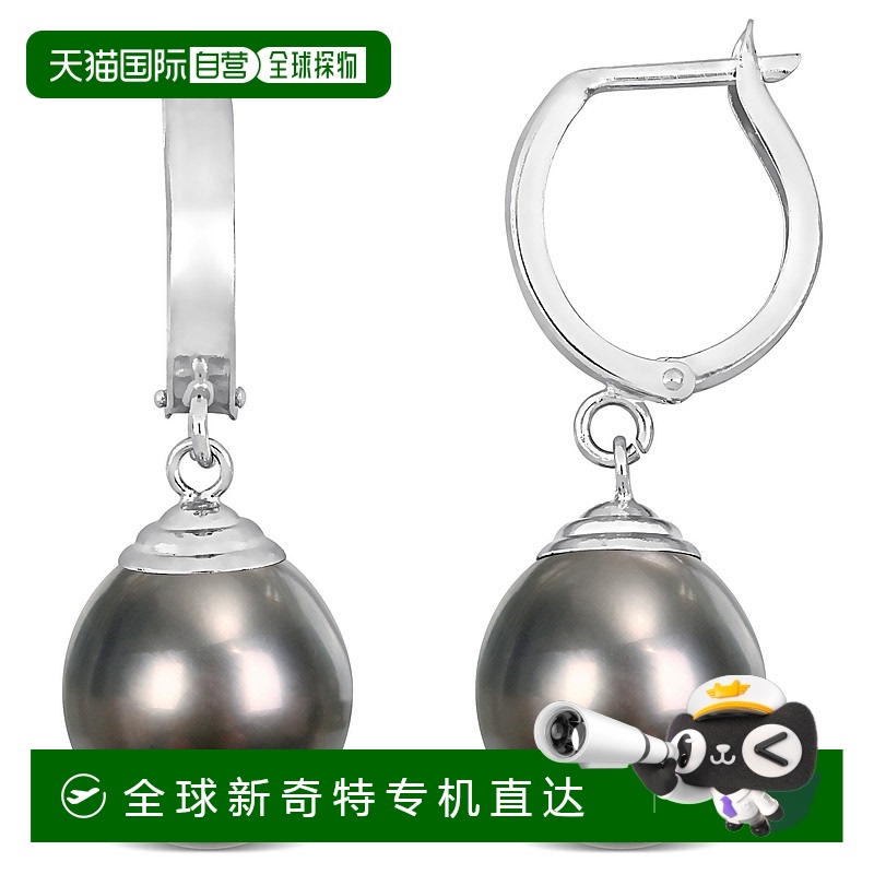 美国直邮julianna b 女士 耳环珍珠白金