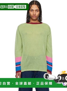 1h可退 香港直邮潮奢 Edward Cuming 男士 绿色 & 红色 Half Moon