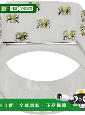 1h可退 香港直邮潮奢 Hatton Labs 男士 银色 Peyote 戒指 HLS529