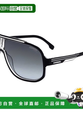 自营 Carrera男式63毫米灰色太阳镜-黑白 美国奥莱直发