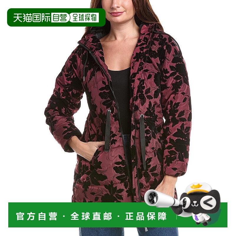 自营Nicole Miller Memory Twill Ribbon Coat 美国奥莱直发