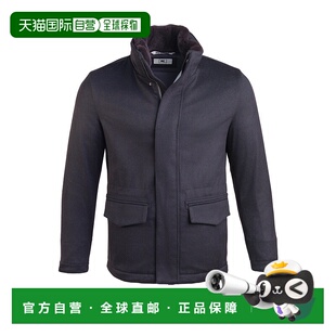 自营Kired By Kiton Mutp Cashmere Goose Down Overcoat W/ Fur