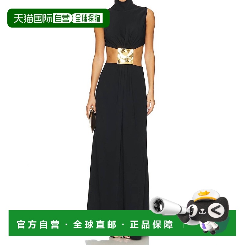 自营alexisPrague Long Dress In Black - black 美国奥莱直发