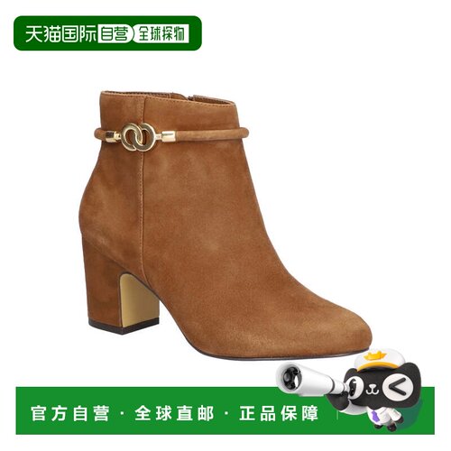 自营Women's Bella Vita Diaz Boots Brown Leather Block Heel A
