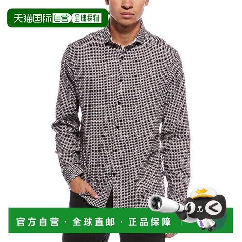 自营Stone Rose Stretch Print Shirt - red 美国奥莱直发