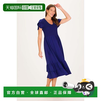 自营duffield lane皇家海军的Mattie连衣裙-海军蓝 美国奥莱直发