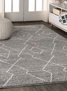jonathan yAlia Moroccan Beni Souk Area Rug - 灰色/奶油色 【