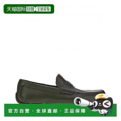 自营salvatore ferragamoMen's Penny-Slot Leather Loafers In G