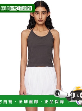 1h可退 香港直邮潮奢 Kijun 女士 灰色 Double Strap 背心 25SSW2