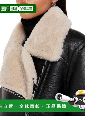 1h可退 【美国直邮】Whistles Faux Fur Aviator Coat 女士毛呢外