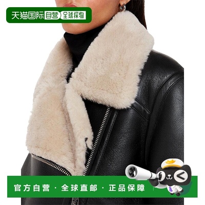 1h可退 【美国直邮】Whistles Faux Fur Aviator Coat 女士毛呢外