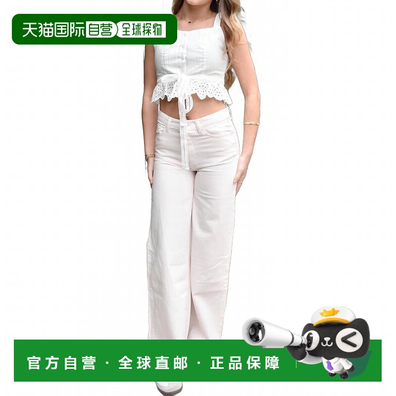 自营dl1961Lily Wide Leg Jeans In Primrose Pink - primrose pi