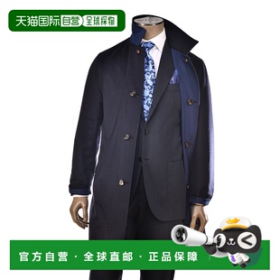 自营 Kired By Kiton Peak羊绒双面大衣-蓝色 美国奥莱直发外套