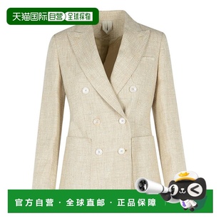 Blend Blazer maraIvory grey 美國奧萊直發(fā) Linen 自營max