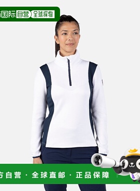 1h可退 美国直邮Rossignol女士Diretta半拉链羊毛衫（白色）RLNWL