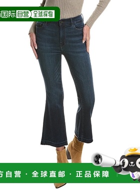 自营DL1961 Bridget Boot 深靛蓝发布高腰 Instasculpt 短款牛仔