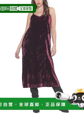 自营 PAPARAZZI 压花天鹅绒背心连衣裙 - 紫色 美国奥莱直发