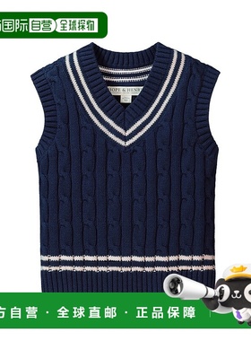 自营 Hope & Henry Cable 网球毛衣背心 - 蓝色 美国奥莱直发