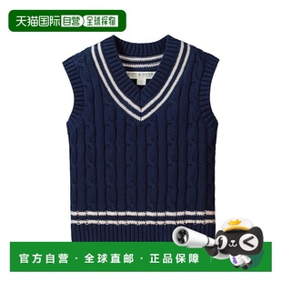 Henry Cable 网球毛衣背心 美国奥莱直发 自营 蓝色 Hope