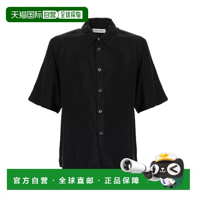 自营our legacy中性短袖光滑Cupro衬衫-黑色 美国奥莱直发