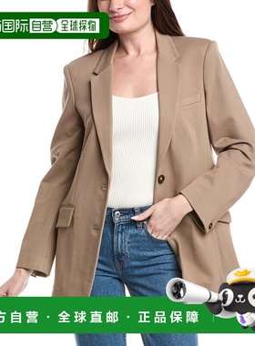 自营rag & bone破骨Nelson Blazer-棕色 美国奥莱直发