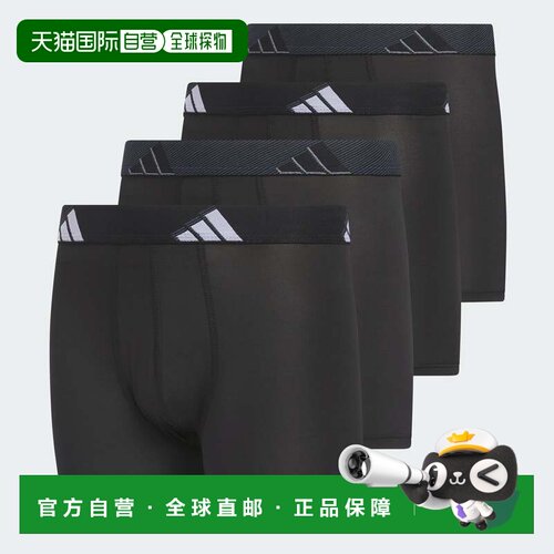 美国直邮自营Kids' adidas Microfiber 4-Pack Boxer Brief Kids