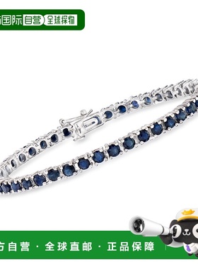 自营 Ross-Simons Sapphire Tennis Bracelet in Sterling Silver