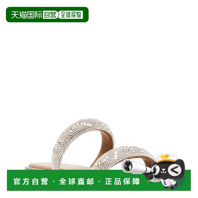 自营Women's Madden Girl Partly Sandals Silver Round Toe Slip