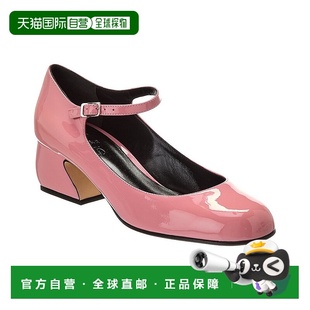 Sergio 美国奥莱直发玛丽珍鞋 Rossi 粉色 漆皮高跟鞋 自营