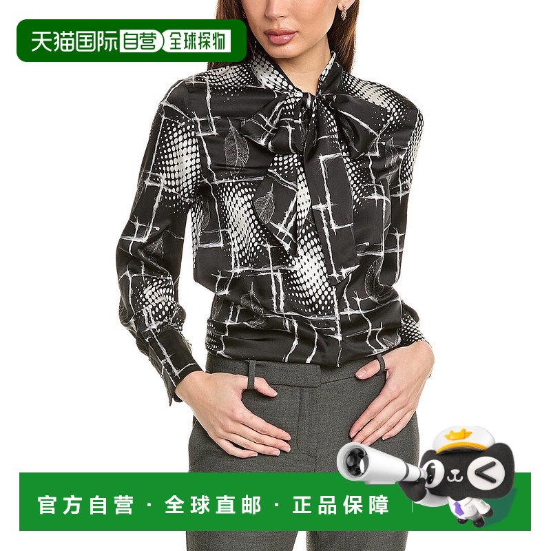 自营 Gracia Scarf Neck Top - black 美国奥莱直发上衣