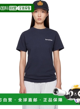 1h可退 香港直邮潮奢 SPORTY & RICH 女士 海军蓝 Health is Weal
