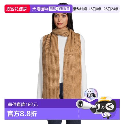 1h可退 【美国直邮】ugg  围巾披肩羊毛针织潮流休闲时尚保暖高级