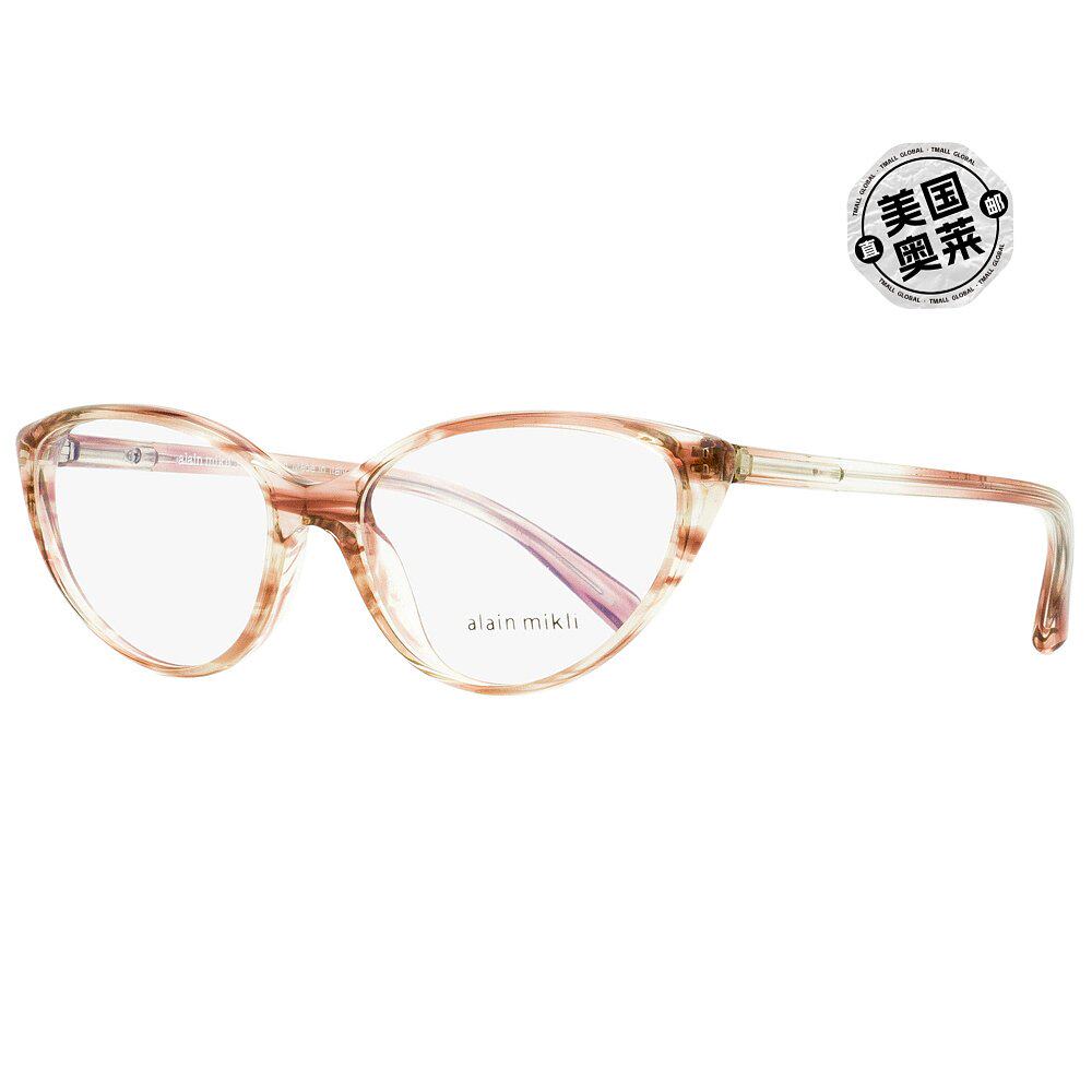 alain mikli 女士猫眼眼镜 a03081 003 刷粉色 55 毫米 【美国奥