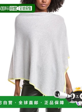 自营forteforteForte Cashmere Contrast Trim Cashmere Poncho -