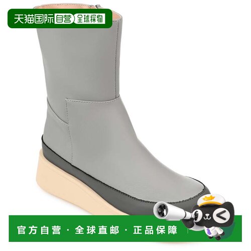 自营Journee Collection 女式 Tru 舒适泡沫 Cristen 短靴 - 灰色