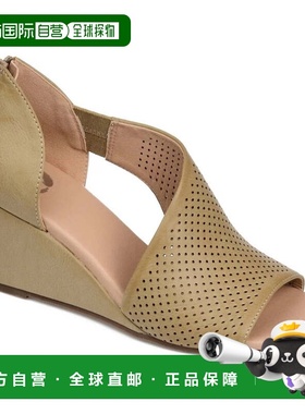 自营Journee Collection Aretha Sandals Women's Taupe Peep Toe