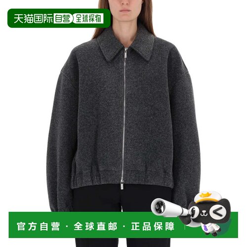 自营helmut langShell Boxy Oversized Bomber Jacket - black 美