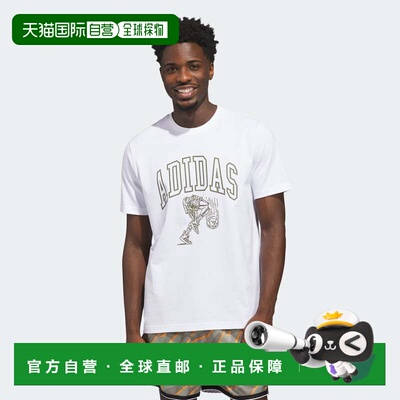 自营Men's adidas Collegiate Arch Graphic T-Shirt - white 美