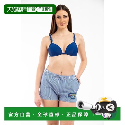 自营Moschino Polyester Swim Women's Shorts - blue 美国奥莱直