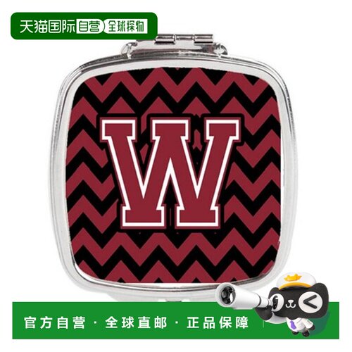 自营Carolines Treasures CJ1052-WSCM 字母 W 雪佛龙石榴石正品