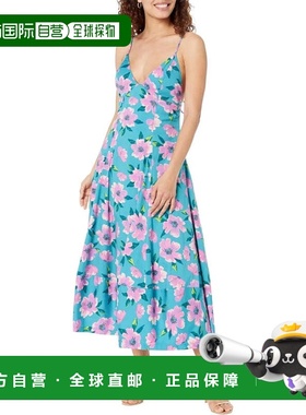 自营Free People Finer Things Midi Dress Women's Teal Combo F