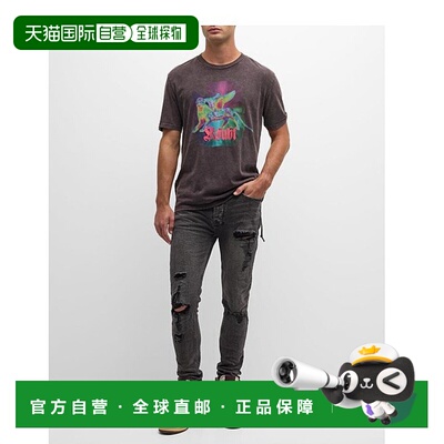 1h可退 【美国直邮】Ksubi|男士 Van Winkle Angst 破洞紧身牛仔