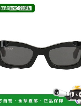 自营 off-white米白色中性黑色太阳镜-黑色 美国奥莱直发