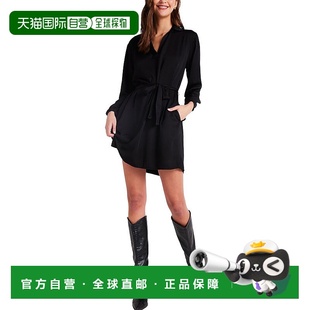 Bella 美国奥莱直发新款 Dahl系带套头衫 黑色 连衣裙 自营