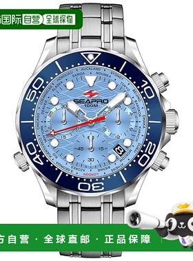 自营Seapro Men's Mondial Timer Blue Dial Watch - blue 美国奥