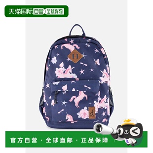自营deux par deuxKids Backpack Navy Unicorn Print - navy uni