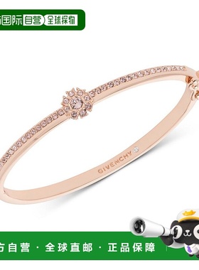 1h可退 【美国直邮】givenchy纪梵希手镯水晶玫瑰金时尚潮流正品
