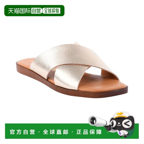 自营Seychelles Chai Leather Slide - gold 美国奥莱直发
